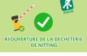 Réouverture de la déchèterie de Nitting