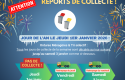 RAPPEL : DECALAGE DES COLLECTES AU NOUVEL AN !